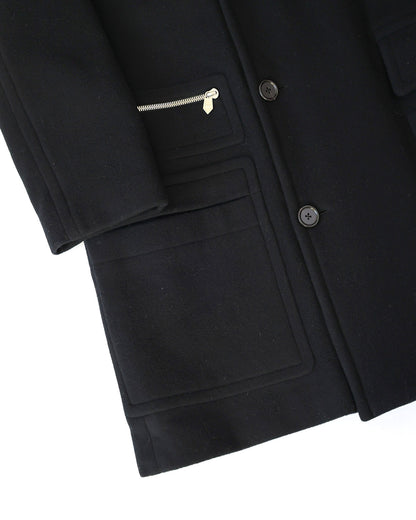Hermès Mens FW22 Black Runway Cashmere Coat
