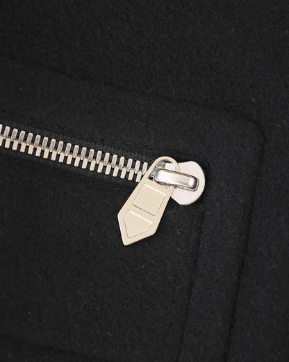 Hermès Mens FW22 Black Runway Cashmere Coat