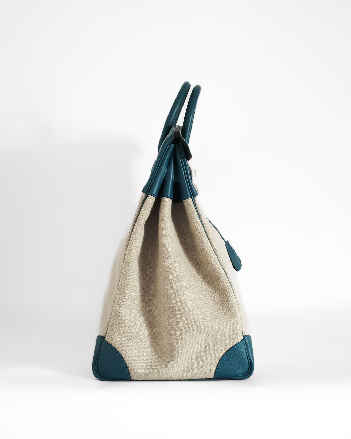Hermès Birkin HAC 50 Ficelle Evercolour & Toile 2017 side view