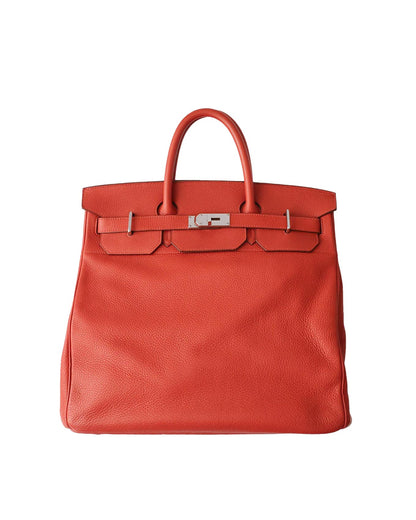 Hermès HAC 40 Rouge Casaque Togo 2009 front view