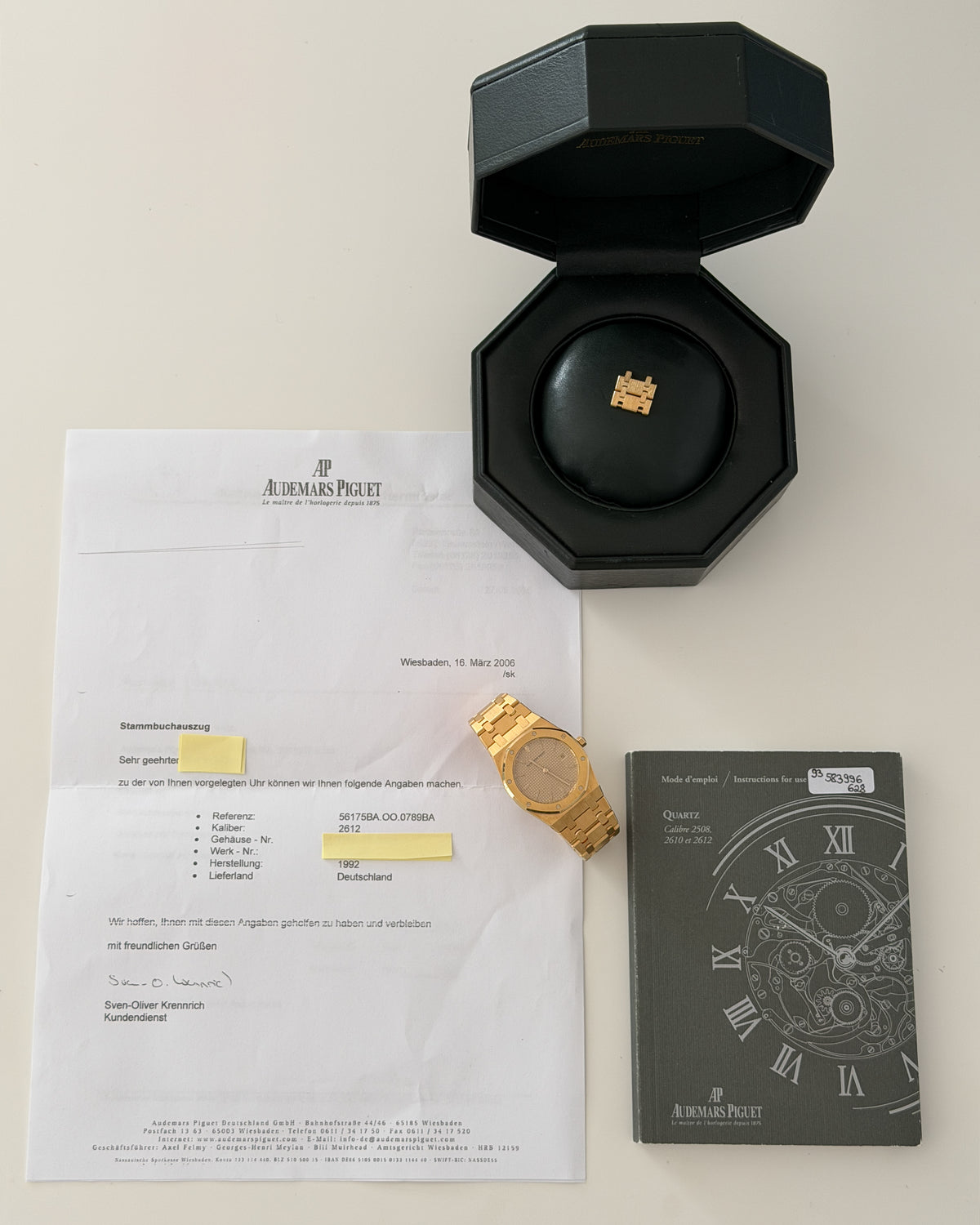 Audemars Piguet Royal Oak 56175BA Yellow Gold 33mm Quartz 1992