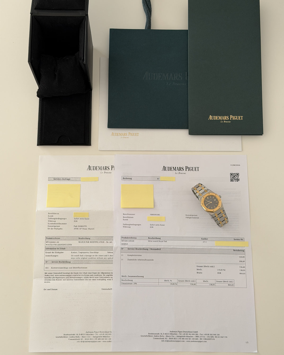 Audemars Piguet Royal Oak 6048SA Steel & Yellow Gold 30mm Quartz circa 1984