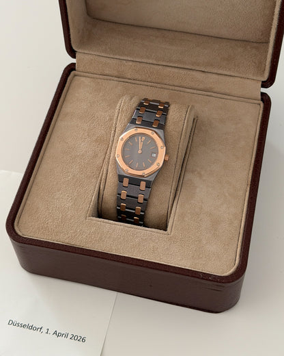 Audemars Piguet Royal Oak 59102TR Tantalum & Rose Gold 25mm Quartz circa 1989
