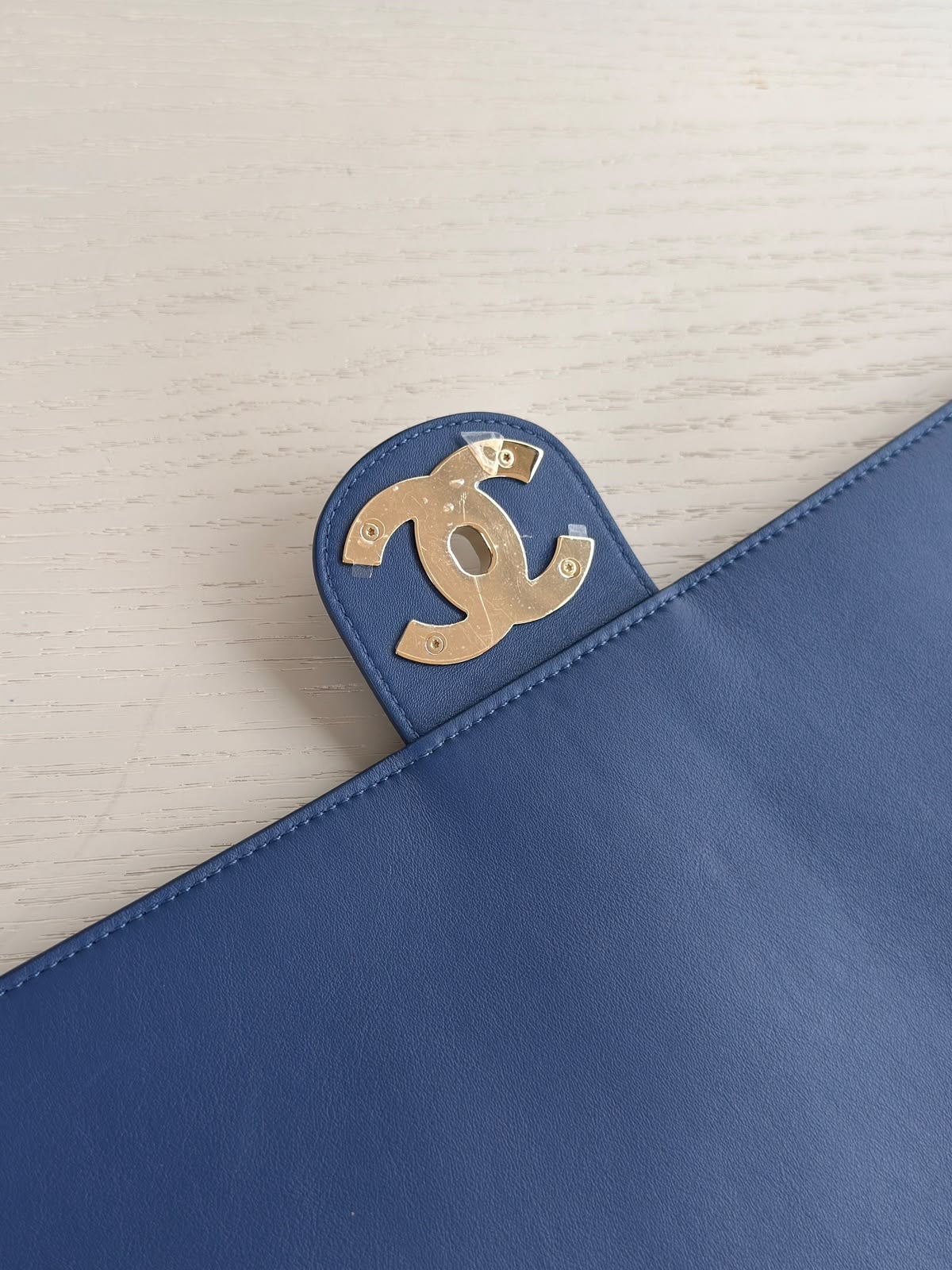 Chanel x Pharrell Williams Blue Suede XXL Classic Flap Bag