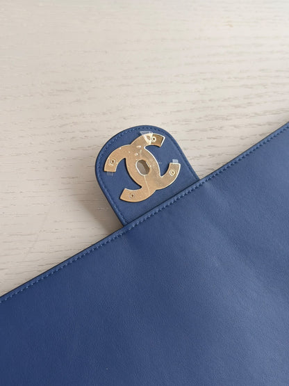 Chanel x Pharrell Williams Blue Suede XXL Classic Flap Bag