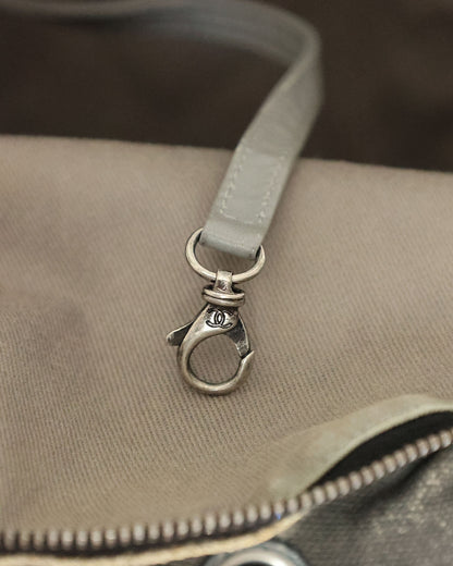 Chanel SS14 Artclass Black Canvas Small Graffiti Backpack - interior hook detail - image 19