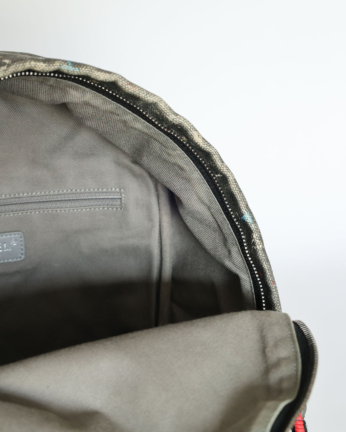 Chanel SS14 Artclass Black Canvas Small Graffiti Backpack - interior view - image 18