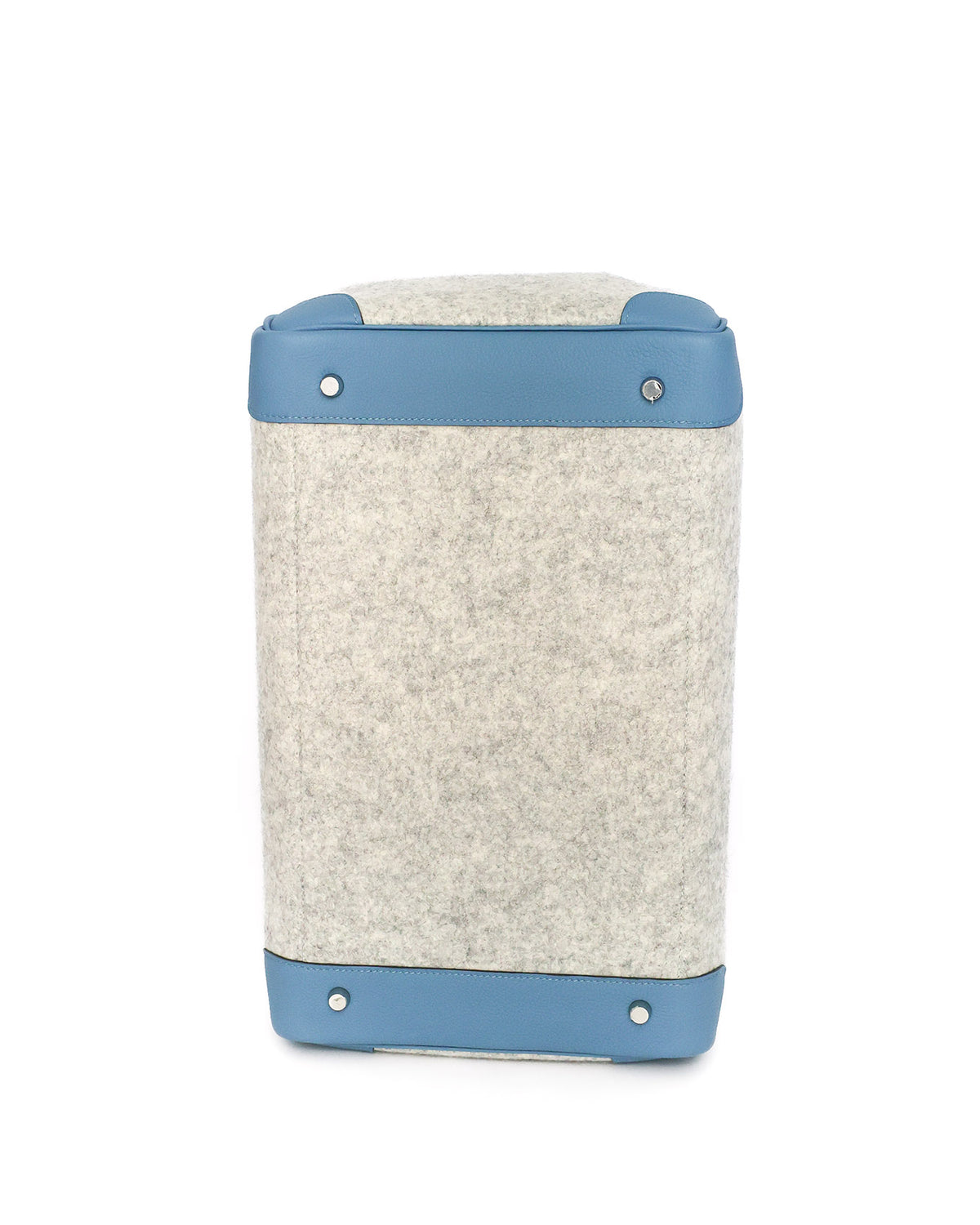 Hermès HAC Haut à Courroies 40 Bleu Paradis Togo and Grey Feutre 2017 - bottom view - image 5