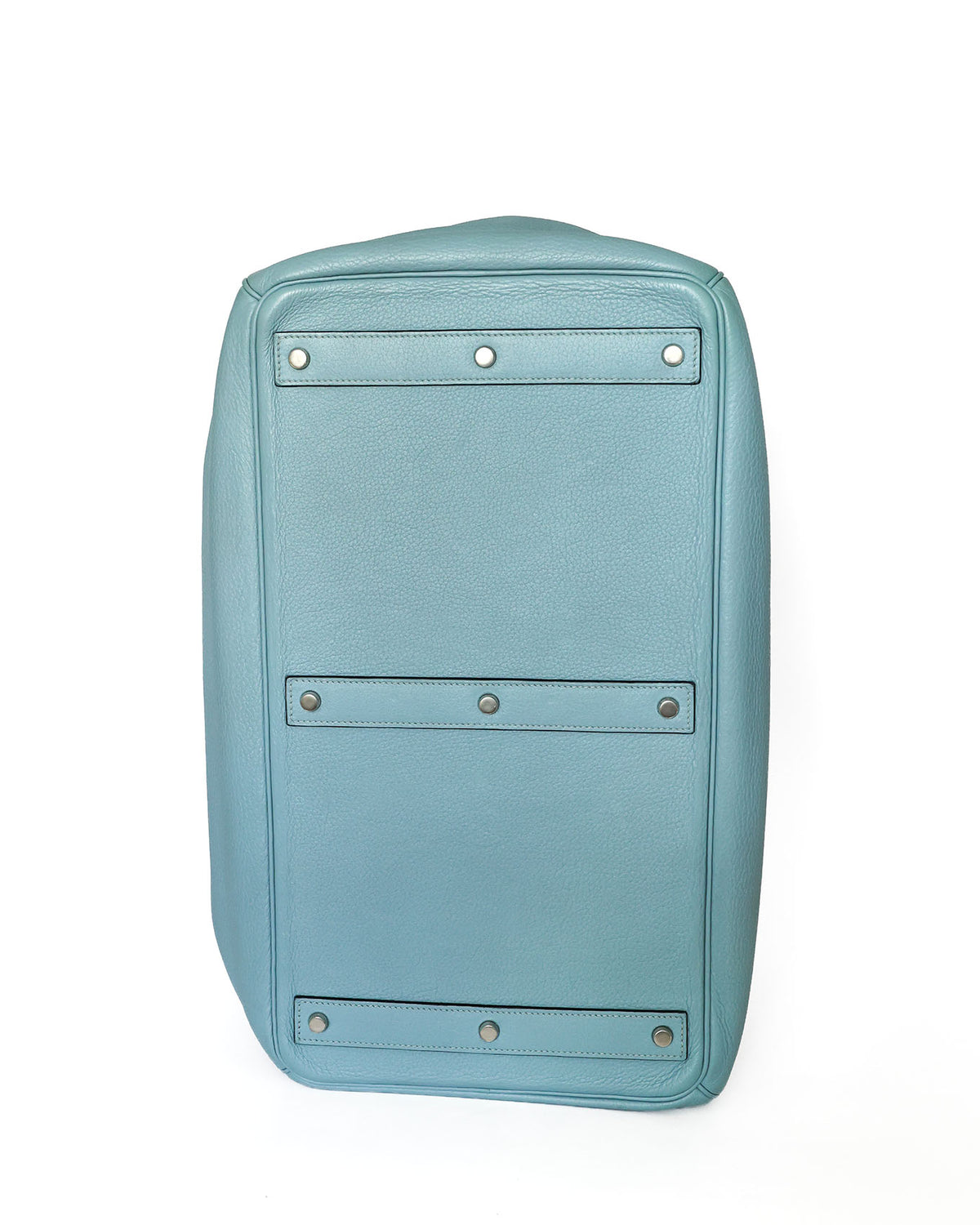 Hermès HAC Haut à Courroies 50 Bleu de Lin Togo 2009 - bottom view - image 5