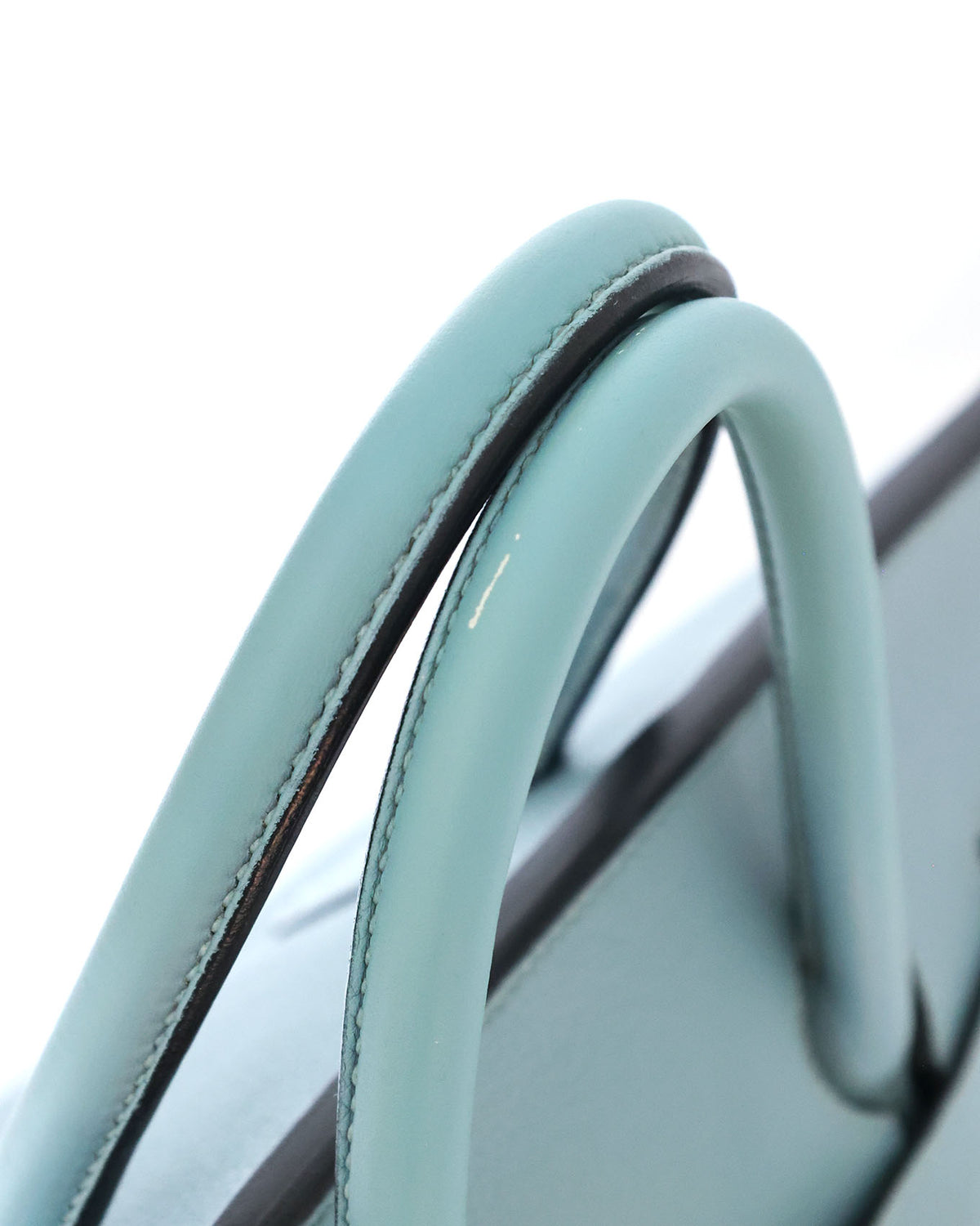 Hermès HAC Haut à Courroies 50 Bleu de Lin Togo 2009 - handle detail - image 16