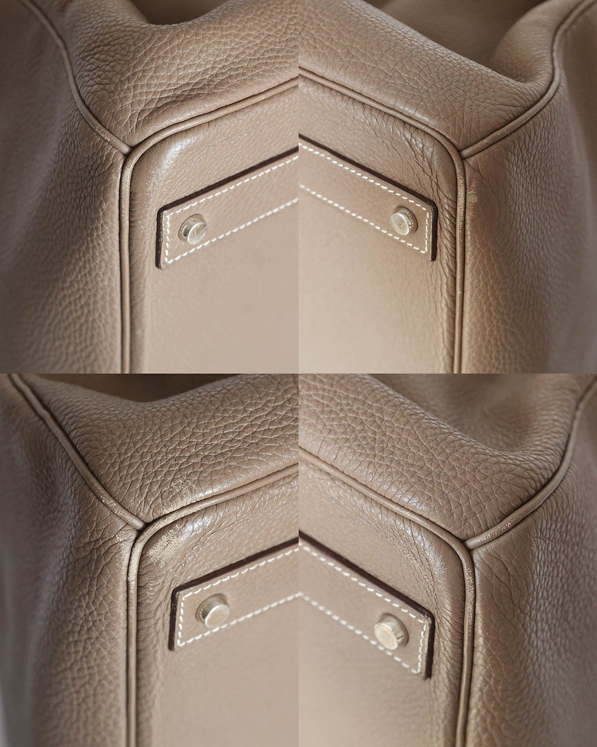Hermès HAC Haut à Courroies 50 Etoupe Togo 2011 - corner detail - image 6