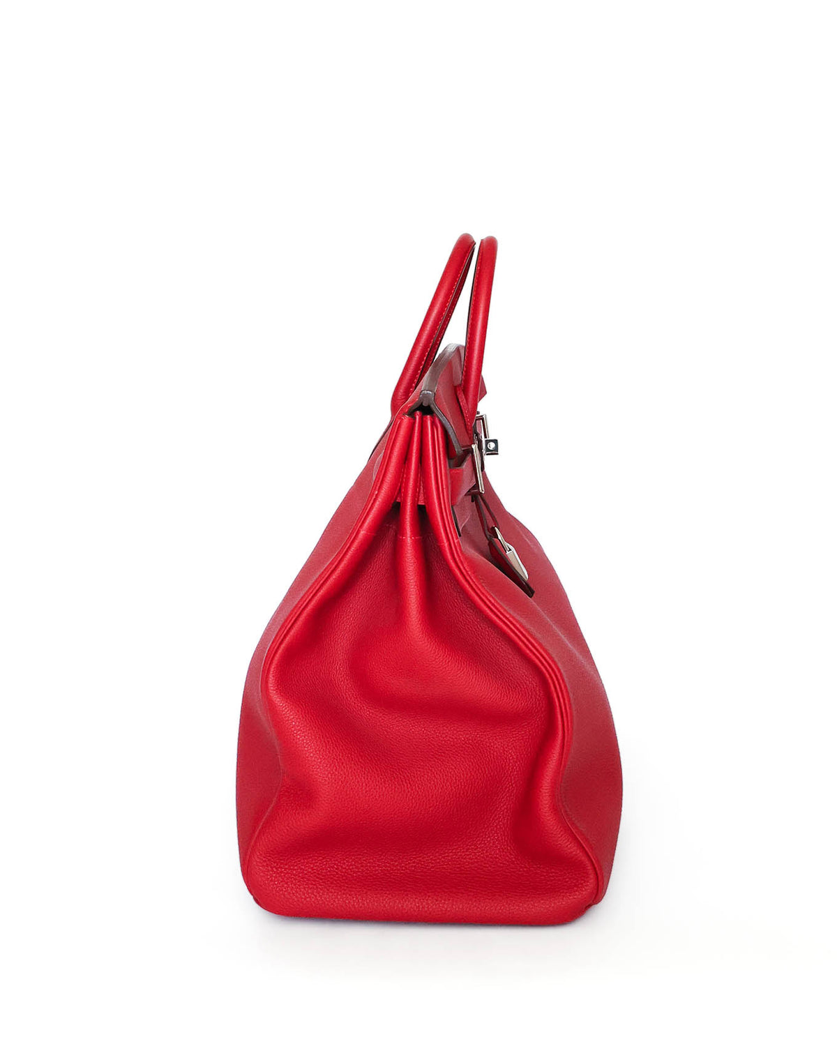 Hermès HAC Haut à Courroies 50 HSS Rouge Vif Togo 2021 - side view - image 2